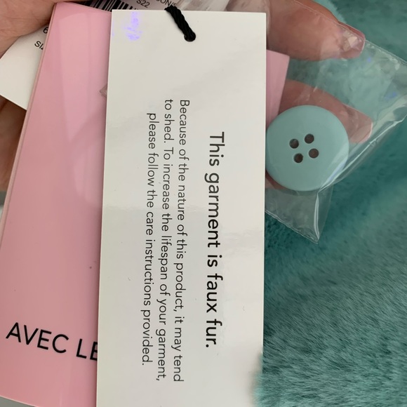 BNWT Avec Les Filles Faux Fur Coat - Picture 5 of 5